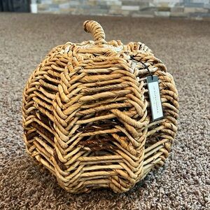 Threshold Wicker Pumpkin - new with tags
